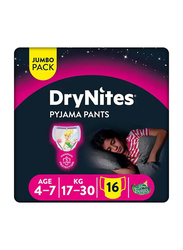 DryNites Disney Fairies Girls Pyjama Pants - 16 Pieces, 4 - 7 yrs
