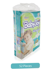 Baby Joy Compressed Diamond Pad Diapers, Size 5, Junior, 14-25 kg, Mega Pack, 52 Count