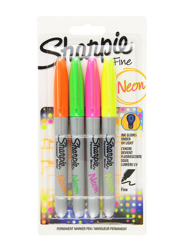 

Sharpie Fine Point Permanent Marker, 4 Pieces, Neon