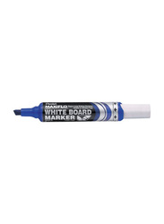 Pentel 12-Piece Chisel Tip White Board Marker, Blue