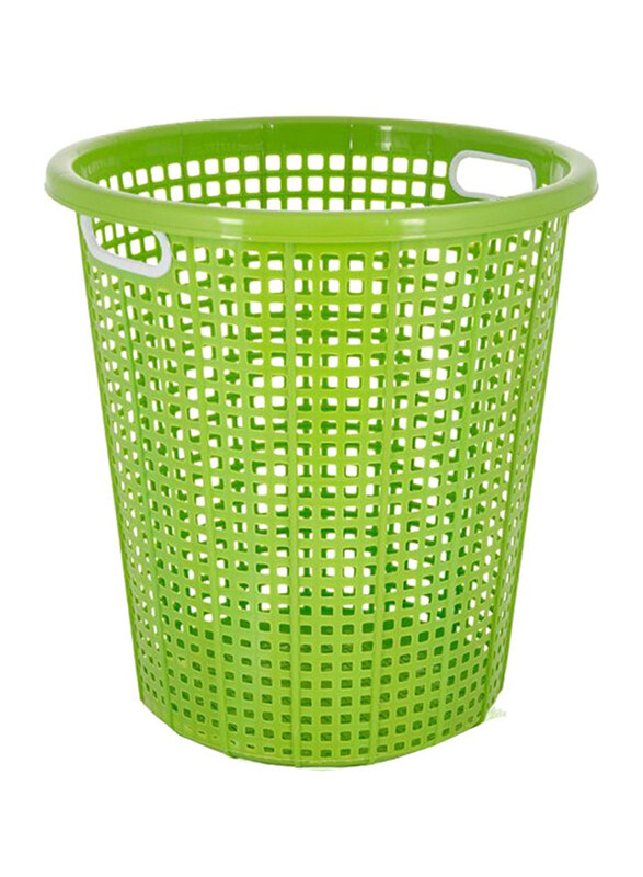 

Welltex Plastic Round Basket, Green, 30 Litre