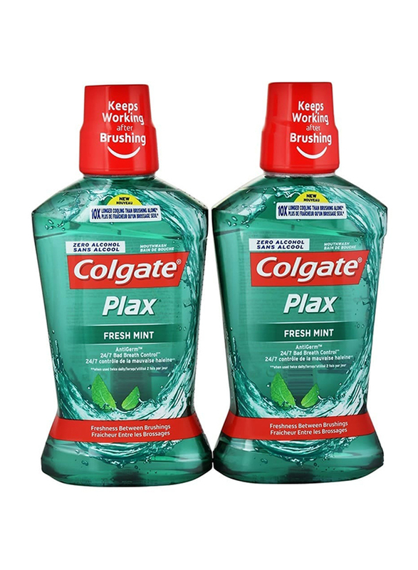Colgate Plax Freshmint Mouthwash Set, 500ml, 2 Piece