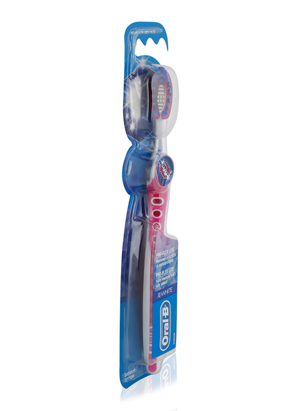 Oral B 3D White Luxe Pro-Flex Whitening 38 Manual Toothbrush, Medium