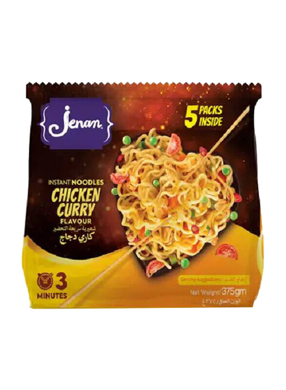 

Jenan Noodles Chicken Curry, 5 x 75g