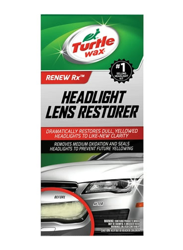 Turtle Wax T240KT Headlight Lens Restorer Kit, Multicolour