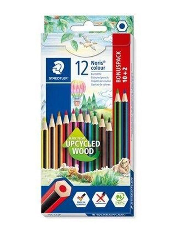 

Staedtler StaEDT Perfumeler Noris Colour Pencils Set with Metal Case, 12 Pieces, Multicolour