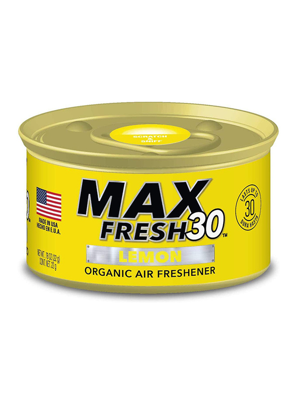 Max Fresh30 Lemon Organic Air Freshener, 22g