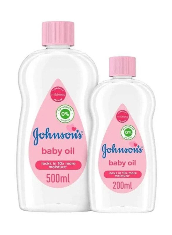 

Johnson's Baby Oil, 500ml + 200ml, 2 Pieces