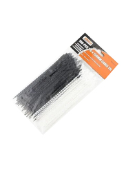 Mega Cable Tie, 3.6 x 150mm, 100 Pieces, White/Black