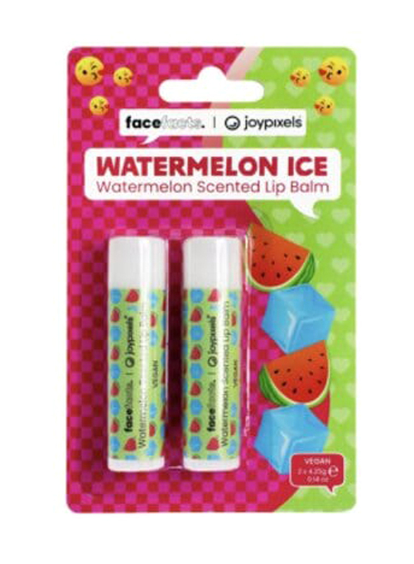 Face Facts Watermelon Ice Lip Balm, 2 x 4.25gm