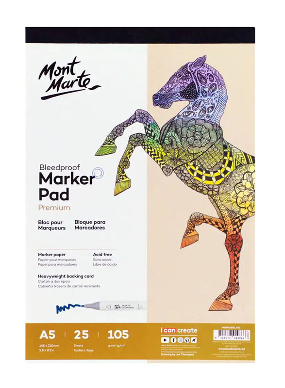 

Mont Marte BleEDP Perfumeroof Marker, 105gsm, A525SHT