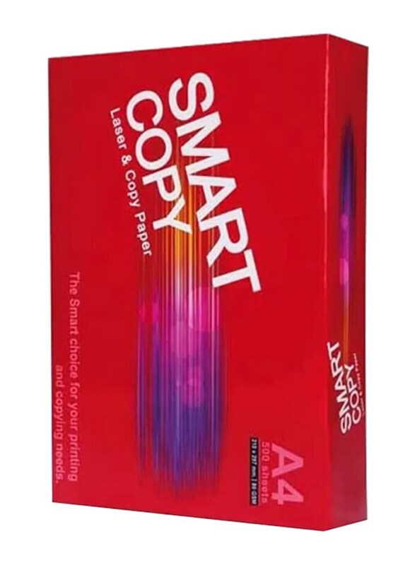 

Smart Copy A4 Laser & Copy Paper, 5X(500 Sheets) - 80 gsm
