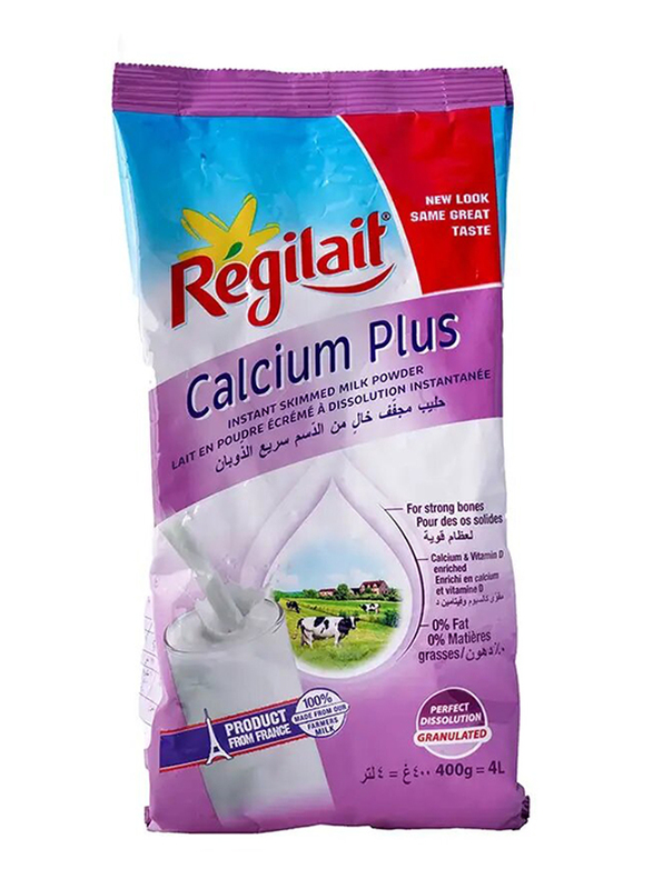 Regilait Non Fat Milk Calcium Sachets, 400g