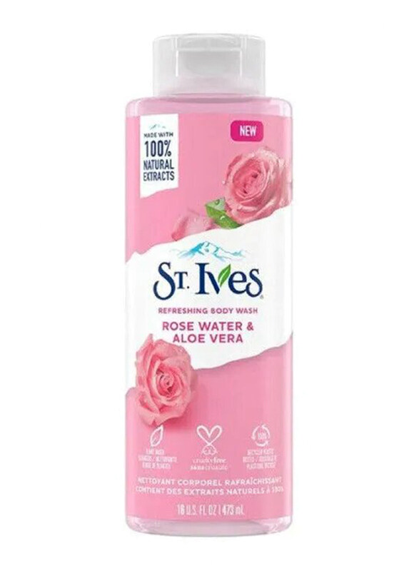 

St. Ives Rose Water & Aloe Vera Refreshing Body Wash, 473ml