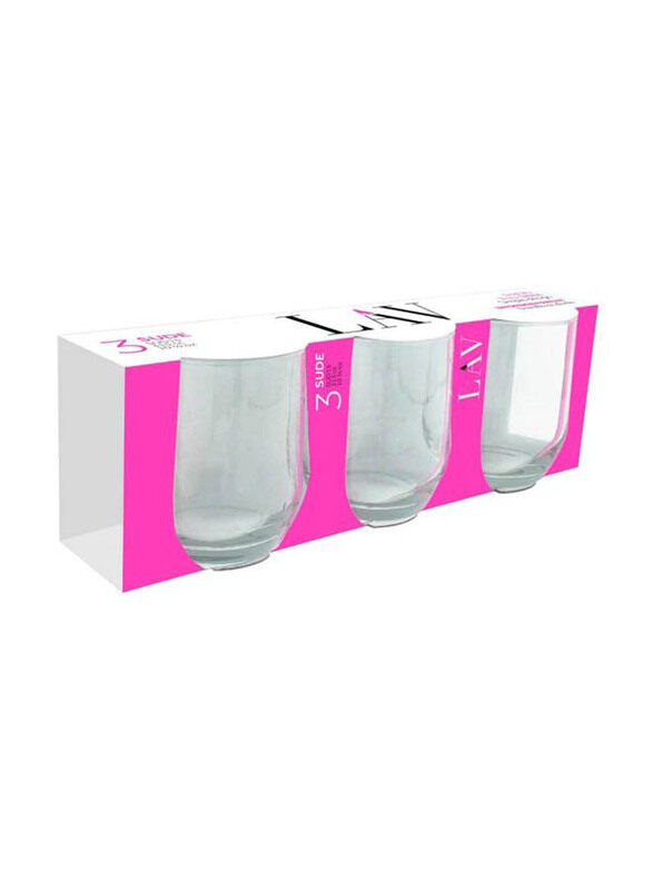 

Lav 3-Piece Sude Long Drink Glass Set, Clear