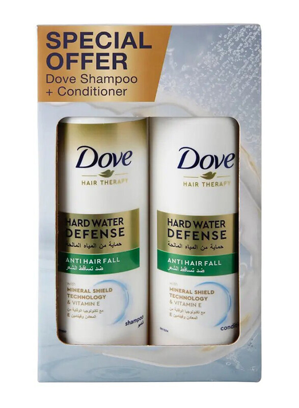 

Dove Hard Water Defense Anti Hair Fall Conditioner + Shampoo - 400 ml + 400 ml