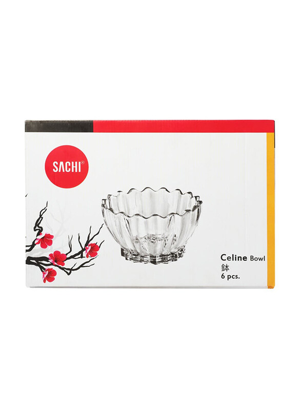 

Sachi 6-Piece Celine Bowl, Clear