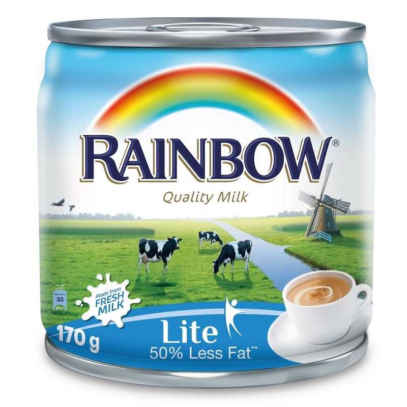 Rainbow Lite Evaporated Milk, 170g