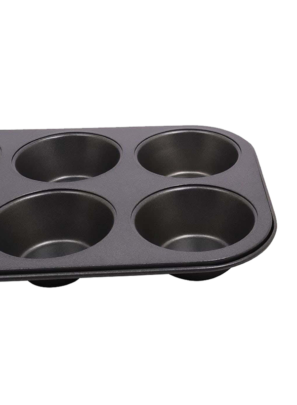 Homemaker 6-Cup Muffin Pan, Black