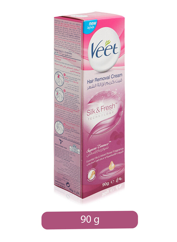 

Veet Silk & Fresh Supreme Essence Skin Hair Removal Cream, 90gm