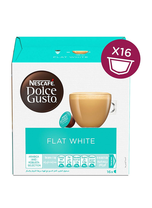Nescafe Dolce Gusto Flat White coffee, 16 Capsules, 187.2g