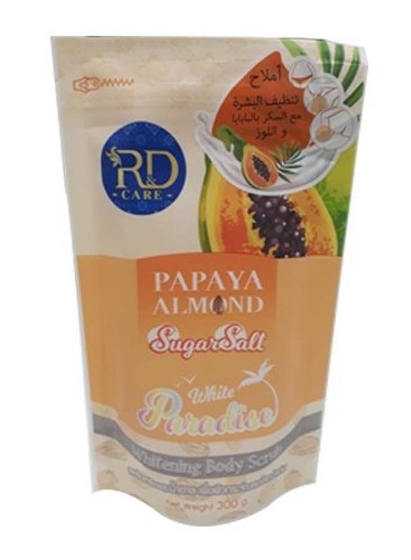 RD Care Whitening Papaya with Almond and Sugar Bath Salt, 300g