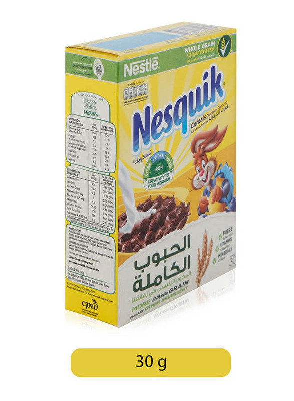 Nestle Nesquik Chocolate Breakfast Cereal, 30g