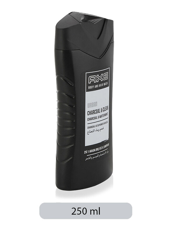 

AXE Urban Charcoal & Clean Body and Hair Wash for Men, 250ml