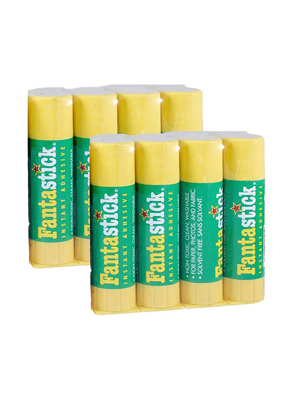 Fantastick Glue Stick, 8 x 8gm, Green/Yellow