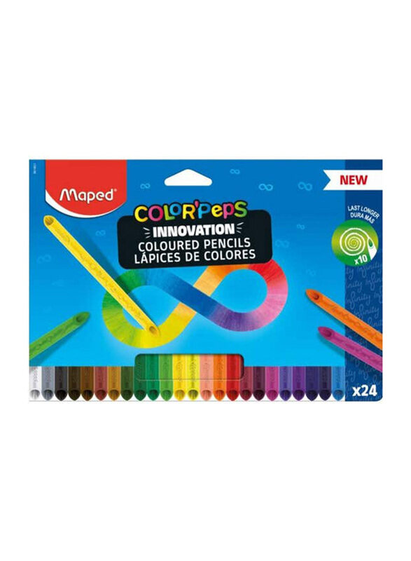 

Maped Low Soap Infinity Colour Pencil, 24 Pieces, Multicolour