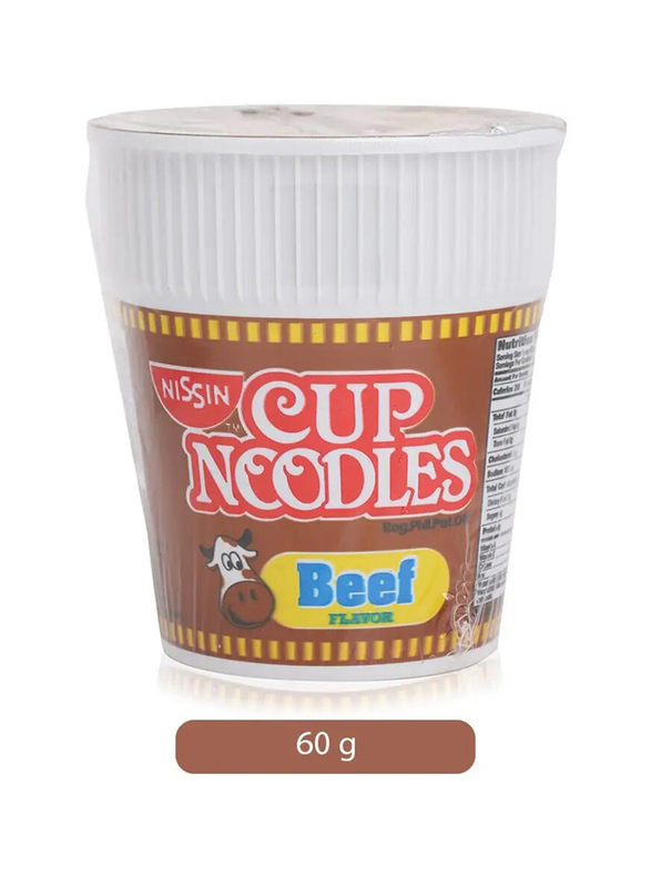 Nissin Beef Flavor Cup Noodles - 60 g