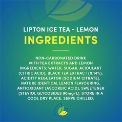 Lipton Ice Tea Lemon, Non-carbonated Iced Tea Drink - 6 Cans x 320ml