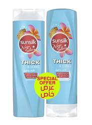 Sunsilk Thick & Long Shampoo and Conditioner for All Hair Types, 2 x 720ml