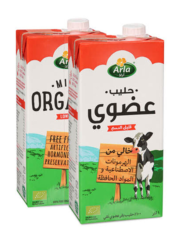 

Arla Organic Low Fat Milk, 2 x 1 Liter