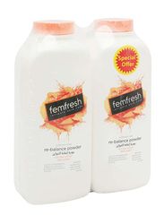 Femfresh Intimate Rebalance Talc Free Powder, 2 x 200gm