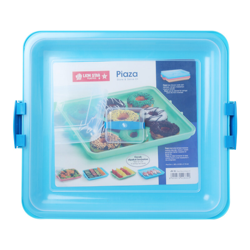 

Lion Star 1-Piece Piaza Plastics Store & Serve, JX-18, Blue