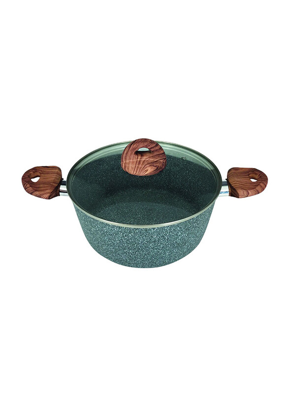 

Homeway 28Cm Marble Casserole with Lid