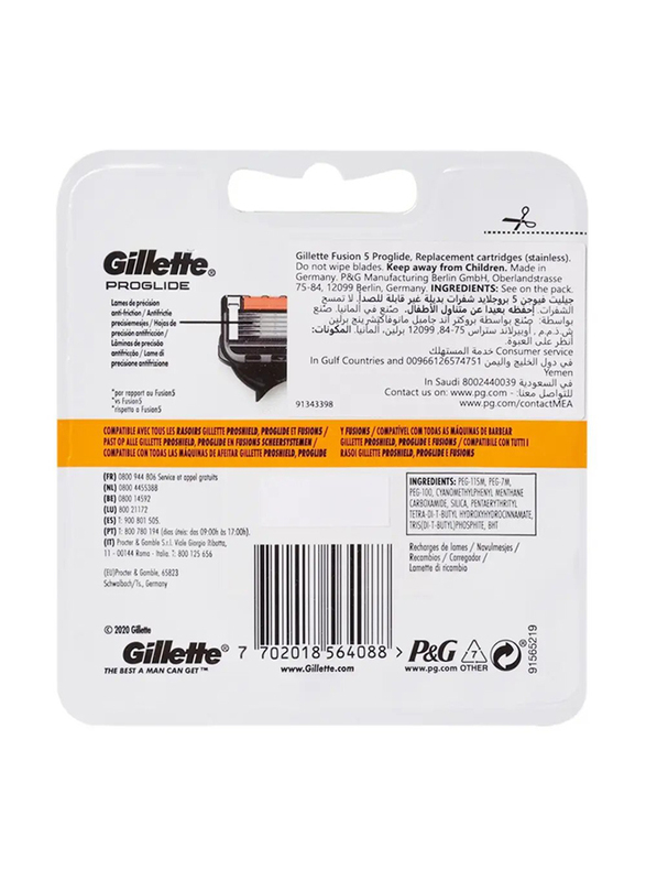 Gillette 5 ProGlide Refill Blades for Men, 6 Pieces