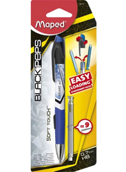 Maped Black Peps Mechanical Pencil with Lead Set, 0.7mm, Blue