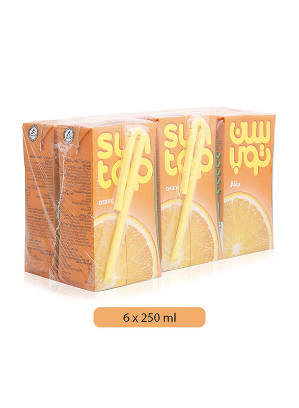 Suntop Orange Juice Drink, 6 x 250ml