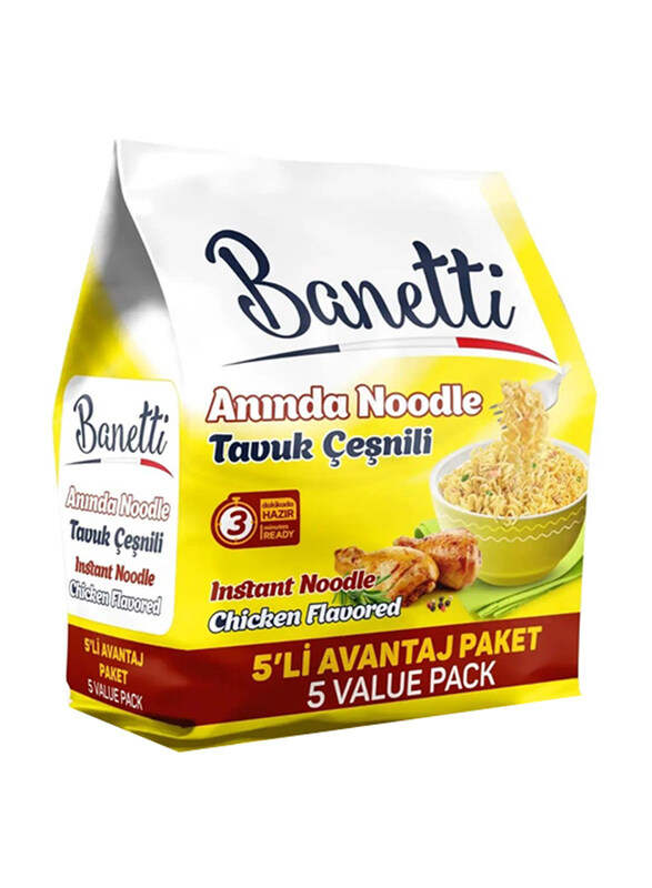 

Banetti Instant Noodle Chicken Flavor, 5 x 75g