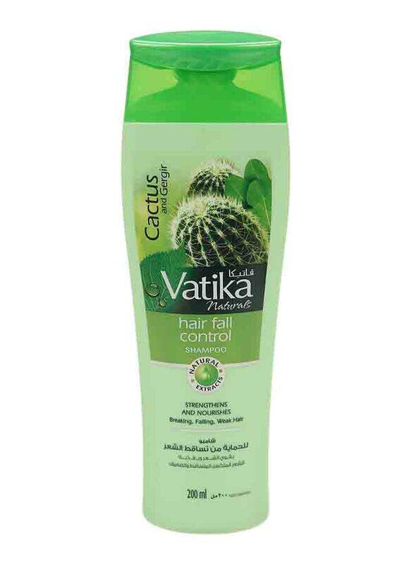 Vatika Hair Fall Control Cactus & Gergir Shampoo for All Hair Types, 200ml