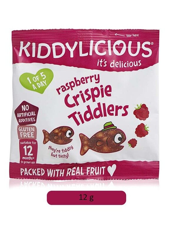 

Kiddylicious Raspberry Crispie Tiddlers, 12g