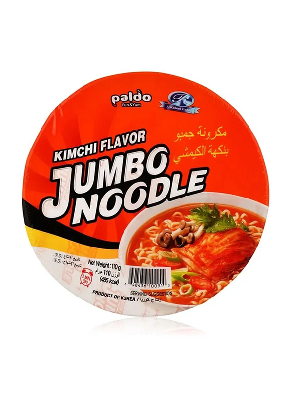 Paldo Kimchi Jumbo Noodles, 110g