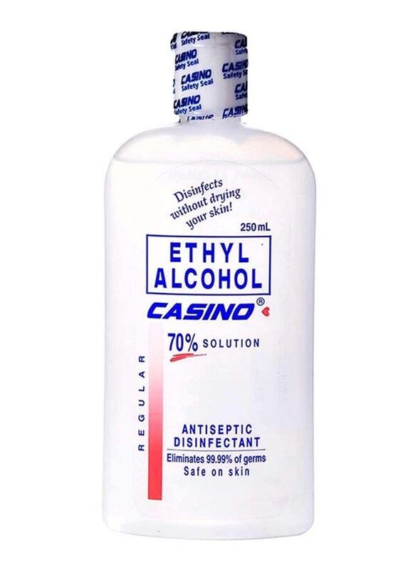 

Casino Ethyl Alcohol 70% Solution Antiseptic Disinfectant, 250ml