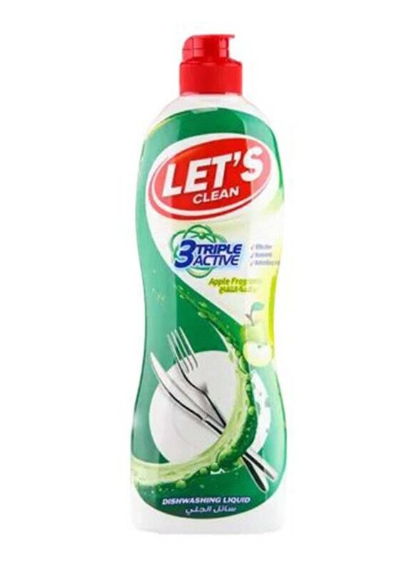 Lets Clean Dishwashing Liquid Apple, 500ml