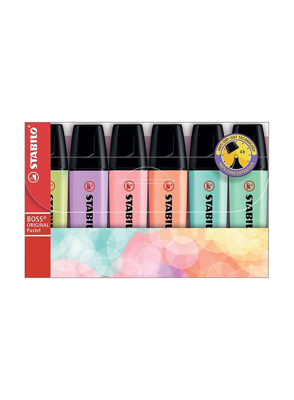 

Stabilo 6-Piece Boss Original Pastel Highlighter Set, Multicolour