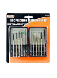 Mega 11-Piece Precision Screw Driver Set, M35500, Silver