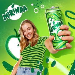 Mirinda Green Apple Soft Drink, 330ml