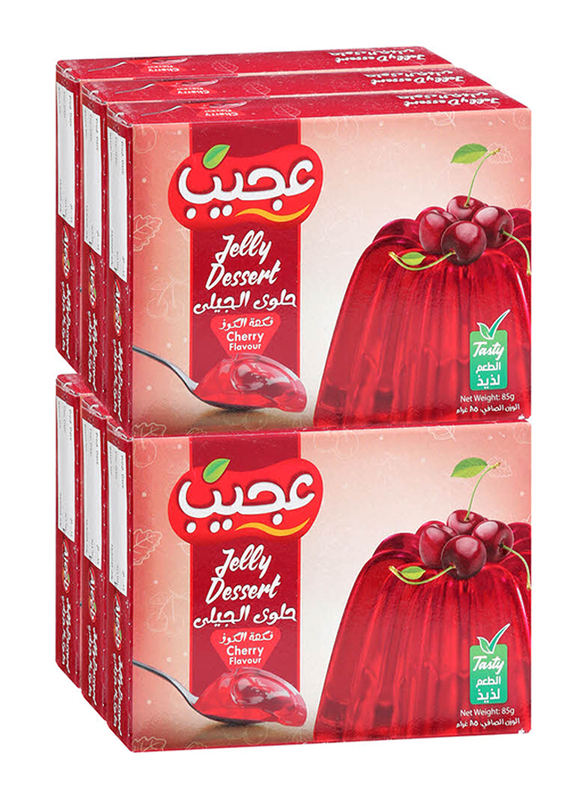 Ajeeb Jelly Cherry, 6 x 85g